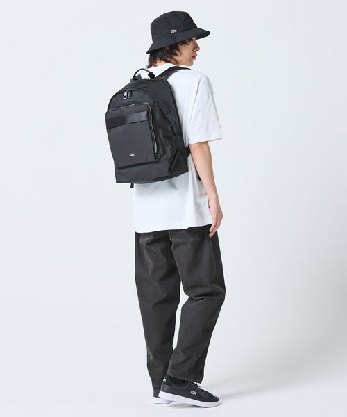 LACOSTE(ラコステ)の「コメ PCポケットナイロンバックパック(バックパック/リュック・メンズ・ブラック・FREE)」の22枚目の写真