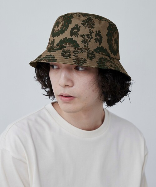 coen（コーエン）の「リネンライクプリントバケットハット（ハット・メンズ・その他2/その他1・FREE）」の2枚目の写真
