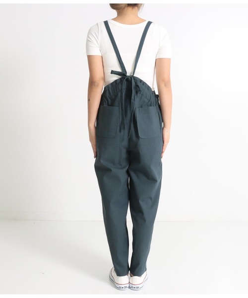 anap mimpi(アナップミンピ)の「ハイウエスト サスペンダー サロペット パンツ(サロペット/オーバーオール・レディース・アイボリー/カーキ/ネイビー・FREE)」の6枚目の写真