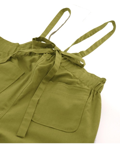 anap mimpi(アナップミンピ)の「ハイウエスト サスペンダー サロペット パンツ(サロペット/オーバーオール・レディース・アイボリー/カーキ/ネイビー・FREE)」の9枚目の写真