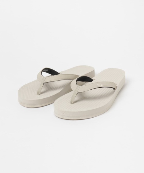 Indosole（インドソール）の「indosole　THE FLIP FLOP women（サンダル・レディース・オフホワイト/ブラック・8）」の4枚目の写真