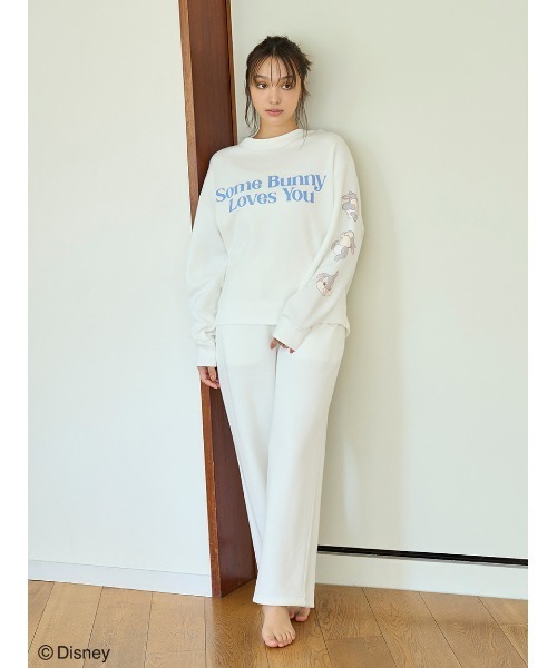 SNIDEL HOME(スナイデルホーム)の「【Bambi】スウェット(ルームウェア/パジャマ・レディース・ホワイト/ピンク・FREE)」の7枚目の写真