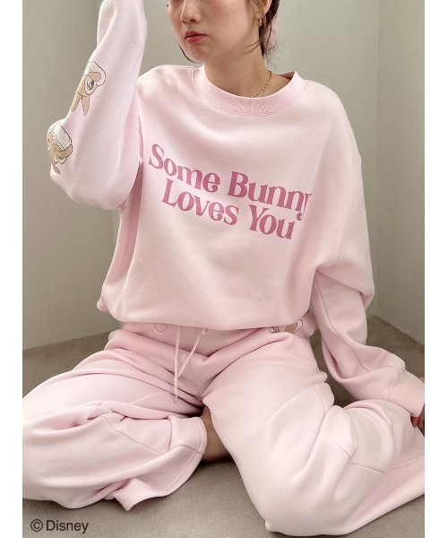 SNIDEL HOME(スナイデルホーム)の「【Bambi】スウェット(ルームウェア/パジャマ・レディース・ホワイト/ピンク・FREE)」の11枚目の写真