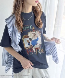 Tシャツ・カットソー SELF PORTRAIT T-Shirt NVRFRGT】別注 PANELED LONG SLEEVE T-SHIRT（Tシャツ