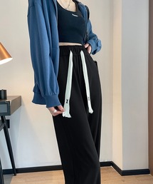 【Aimoha】スウェットワイドパンツ