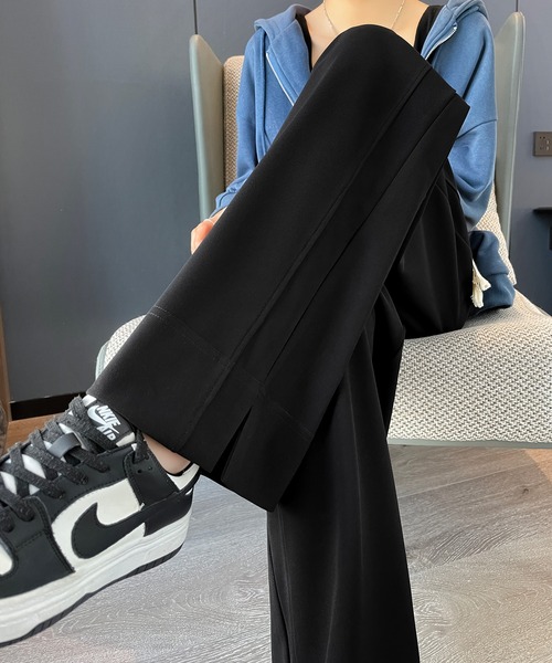 aimoha(アイモハ)の「【Aimoha】スウェットワイドパンツ(スウェットパンツ・レディース・ブラック/ホワイト・SMALL/MEDIUM/LARGE/X-LARGE)」の22枚目の写真