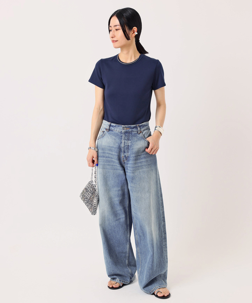 EVERYDAY I LIKE.(エヴリディアイライク)の「フィットTシャツ(Tシャツ/カットソー・レディース・ネイビー/ブラック/ホワイト・FREE)」の19枚目の写真