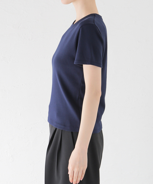 EVERYDAY I LIKE.(エヴリディアイライク)の「フィットTシャツ(Tシャツ/カットソー・レディース・ネイビー/ブラック/ホワイト・FREE)」の15枚目の写真