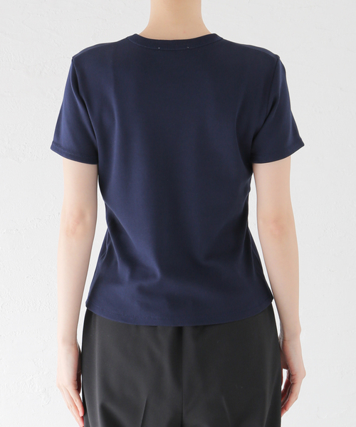 EVERYDAY I LIKE.(エヴリディアイライク)の「フィットTシャツ(Tシャツ/カットソー・レディース・ネイビー/ブラック/ホワイト・FREE)」の14枚目の写真