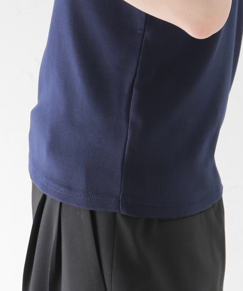 EVERYDAY I LIKE.(エヴリディアイライク)の「フィットTシャツ(Tシャツ/カットソー・レディース・ネイビー/ブラック/ホワイト・FREE)」の9枚目の写真