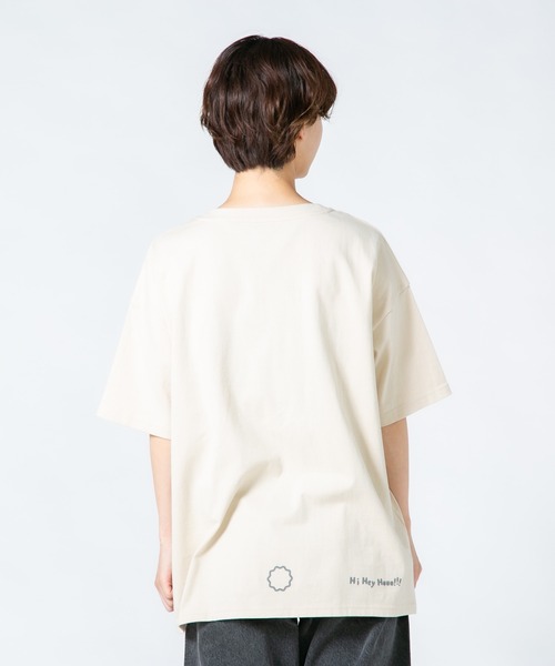 JEANS MATE(ジーンズメイト)の「【Hi Hey Hoooo/ハイヘイホー】くま さめ顔どんTシャツ アニマルシリーズ(Tシャツ/カットソー・レディース・サックスブルー/ベージュ・FREE)」の16枚目の写真
