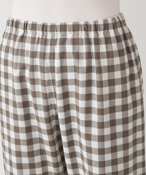 無印良品（ムジルシリョウヒン）の「婦人　脇に縫い目のない　二重ガーゼパジャマ（ルームウェア/パジャマ・レディース・ネイビー系/ブラウン系/ベージュ系/ピンク系・M/XL/S/L）」の8枚目の写真