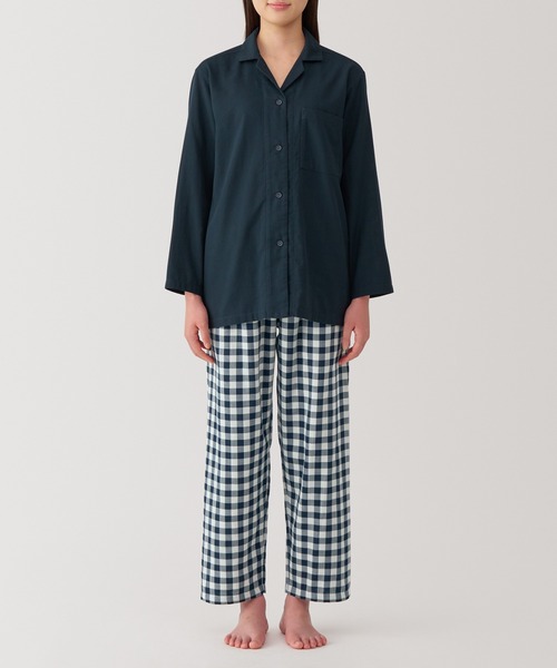 セール】婦人 脇に縫い目のない 二重ガーゼパジャマ（ルームウェア