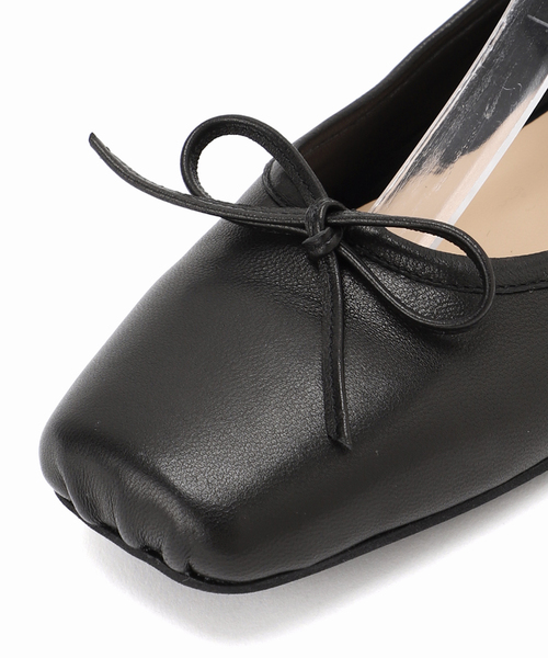 Spick & Span（スピックアンドスパン）の「Spick & Spanシープレザーバレリーナ（バレエシューズ・レディース・ブラック/シルバー・36/38/37）」の5枚目の写真