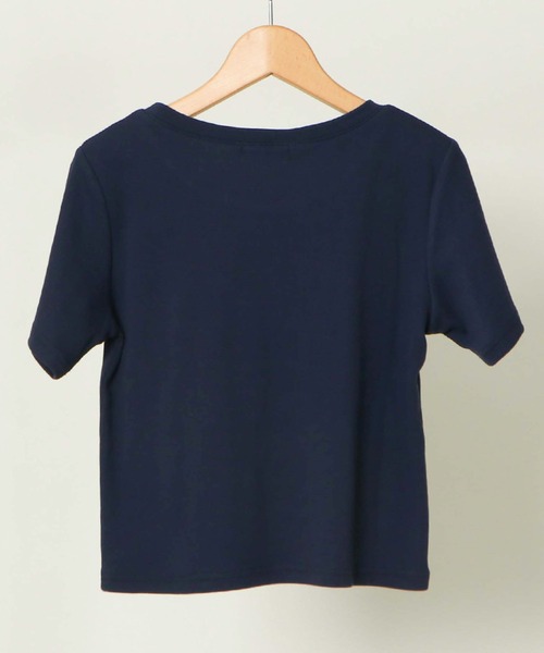 GORGE(ゴージ)の「メタルロゴテレコTOPS(Tシャツ/カットソー・レディース・サックスブルー/イエロー/オフホワイト/ネイビー・F)」の8枚目の写真