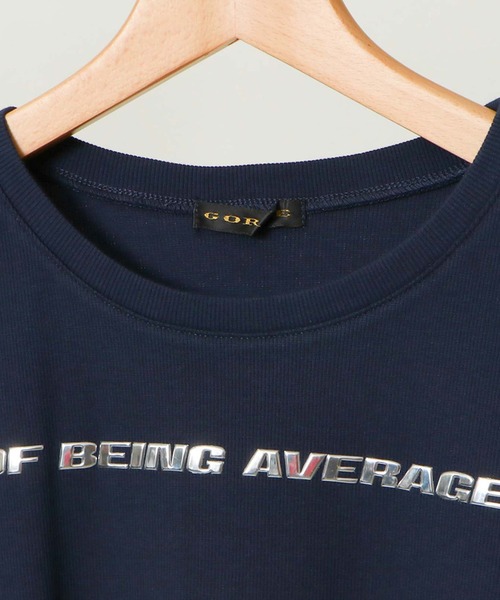 GORGE(ゴージ)の「メタルロゴテレコTOPS(Tシャツ/カットソー・レディース・サックスブルー/イエロー/オフホワイト/ネイビー・F)」の9枚目の写真
