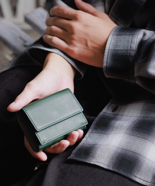 niko and...（ニコアンド）の「カウレザー配色ミニウォレット（財布・メンズ・ブラック/グリーン/ブラウン・FREE）」の3枚目の写真