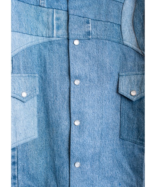 SEVESKIG(セヴシグ)の「SEVESKIG/セブシグ/SEVESKIG vs AVANI Vintage Denim Patchwork Jacket(デニムジャケット・メンズ・インディゴブルー・SMALL/MEDIUM/LARGE/X-LARGE)」の5枚目の写真