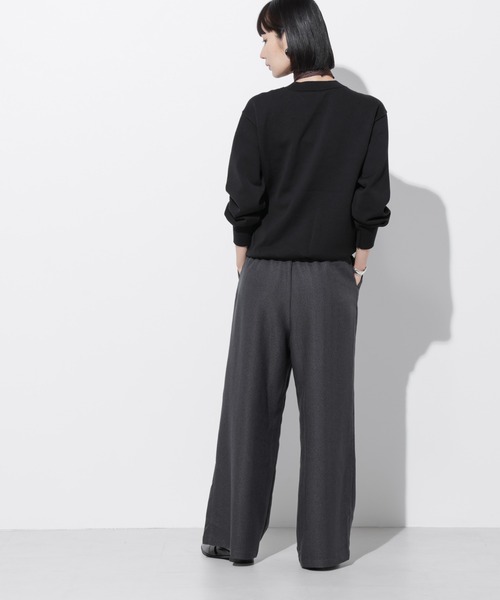 Apo(s)ture(アポスチャー)の「ARIA-004/ヘリンボンドロストワイドパンツ(その他パンツ・レディース・グレー/ライトグレー/ブラウン/チャコール・XS/S/M/L/XL)」の10枚目の写真