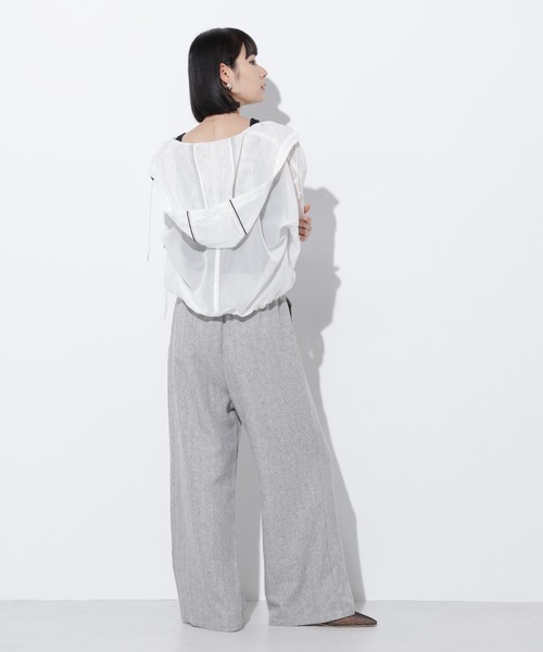 ARIA-004/ヘリンボンドロストワイドパンツ（その他パンツ）｜Apo(s