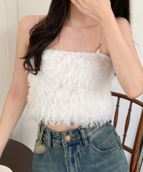 ホワイトビーズ装飾キャミソールセット ジレ×キャミワンピースセット | キャミワンピース | NOELA OFFICIAL