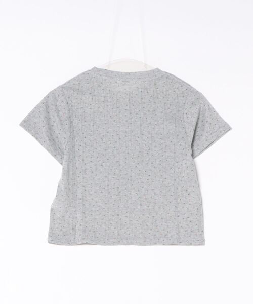 LOWRYS FARM(ローリーズファーム)の「パターンメッシュSS 141125(Tシャツ/カットソー・レディース・グレー/アイボリー・FREE)」の3枚目の写真