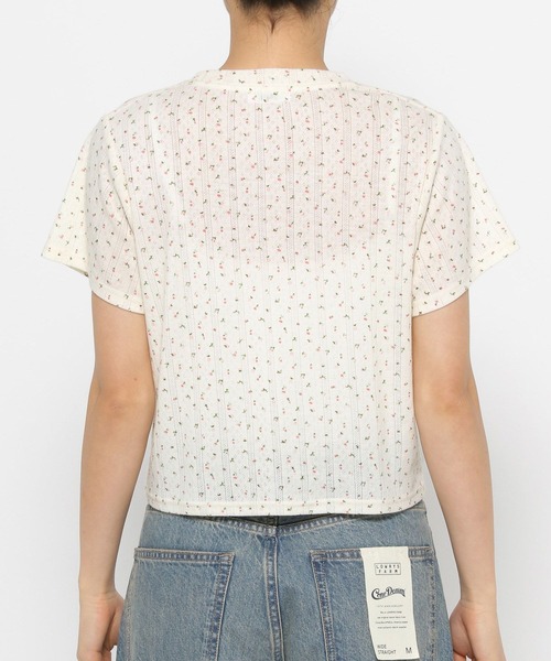 LOWRYS FARM(ローリーズファーム)の「パターンメッシュSS 141125(Tシャツ/カットソー・レディース・グレー/アイボリー・FREE)」の10枚目の写真