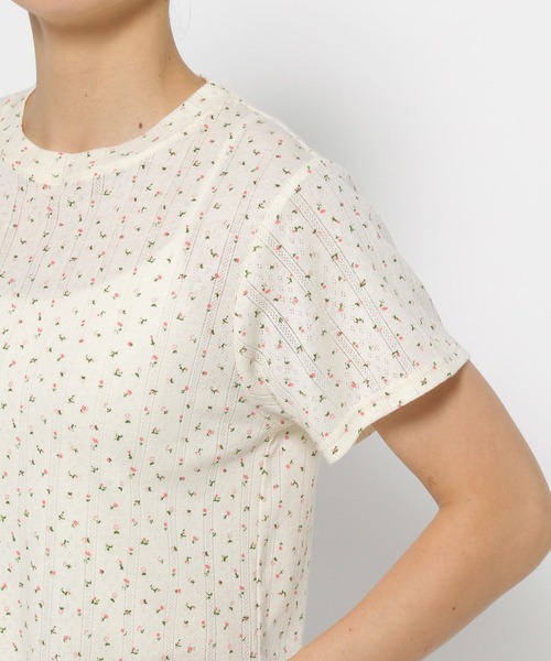 LOWRYS FARM(ローリーズファーム)の「パターンメッシュSS 141125(Tシャツ/カットソー・レディース・グレー/アイボリー・FREE)」の12枚目の写真