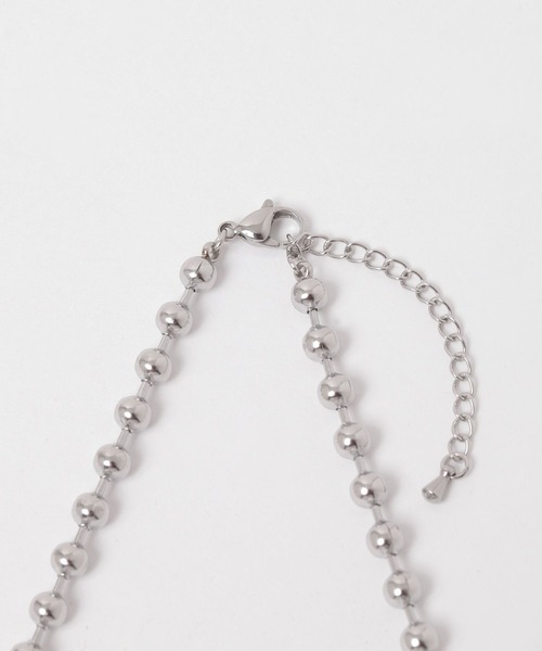 LEPSIM(レプシィム)の「ステンレスボールハートネックレス 137922(ネックレス・レディース・シルバー/ゴールド・ONE SIZE)」の6枚目の写真