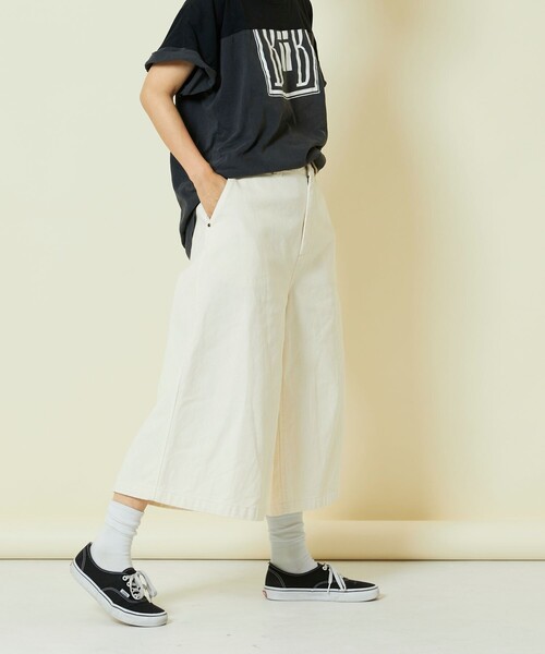 Freada（フリーダ）の「Freada/フリーダ ミドルワイドパンツ（その他パンツ・レディース・ブラック/オフホワイト・S/M）」の17枚目の写真