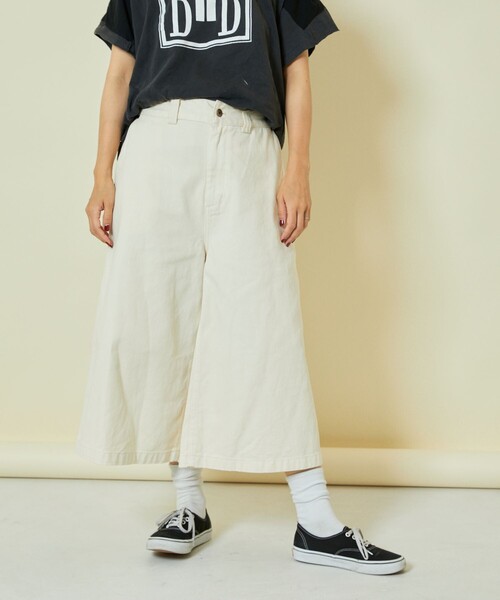 Freada（フリーダ）の「Freada/フリーダ ミドルワイドパンツ（その他パンツ・レディース・ブラック/オフホワイト・S/M）」の16枚目の写真