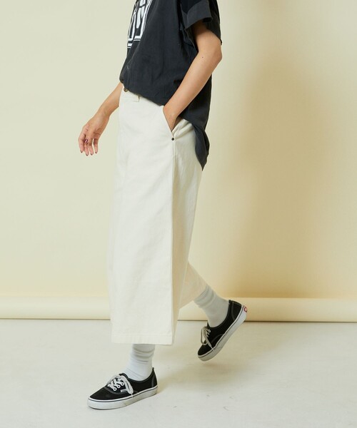 Freada（フリーダ）の「Freada/フリーダ ミドルワイドパンツ（その他パンツ・レディース・ブラック/オフホワイト・S/M）」の15枚目の写真