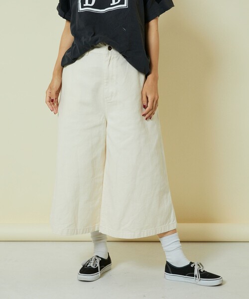 Freada（フリーダ）の「Freada/フリーダ ミドルワイドパンツ（その他パンツ・レディース・ブラック/オフホワイト・S/M）」の13枚目の写真