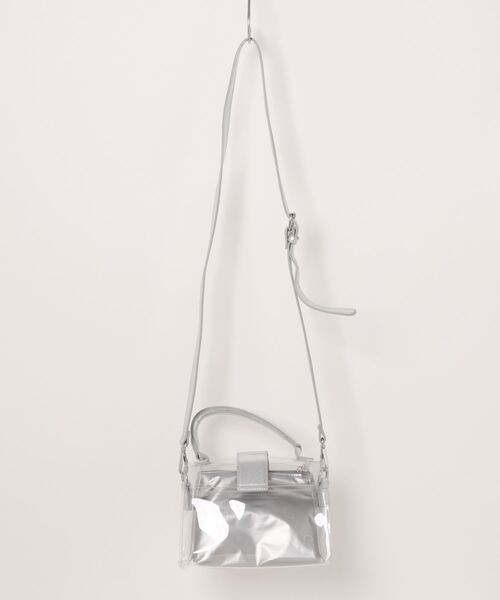 GORGE（ゴージ）の「《スクエアバックル×クリア》エクス2ｗａｙＢａｇ（ハンドバッグ・レディース・シルバー/クリアブラック・F）」の6枚目の写真