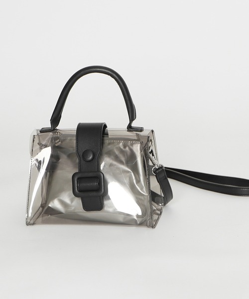 GORGE（ゴージ）の「《スクエアバックル×クリア》エクス2ｗａｙＢａｇ（ハンドバッグ・レディース・シルバー/クリアブラック・F）」の18枚目の写真