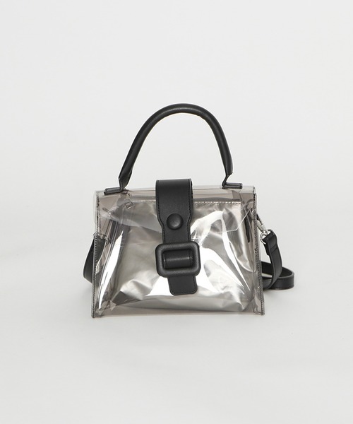GORGE（ゴージ）の「《スクエアバックル×クリア》エクス2ｗａｙＢａｇ（ハンドバッグ・レディース・シルバー/クリアブラック・F）」の16枚目の写真