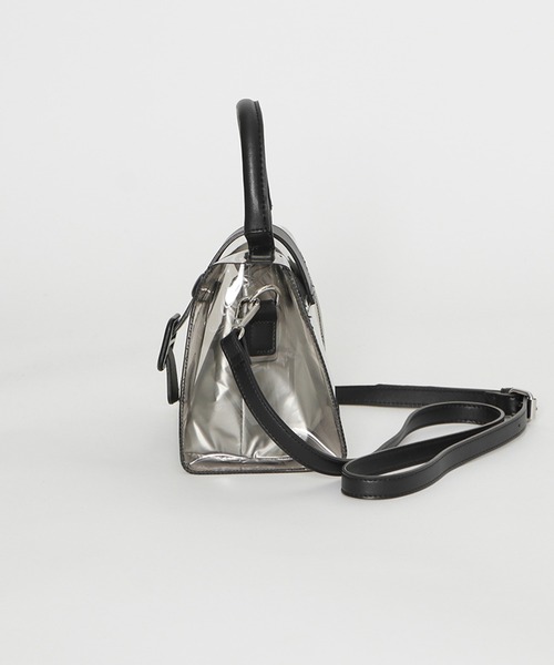 GORGE（ゴージ）の「《スクエアバックル×クリア》エクス2ｗａｙＢａｇ（ハンドバッグ・レディース・シルバー/クリアブラック・F）」の15枚目の写真