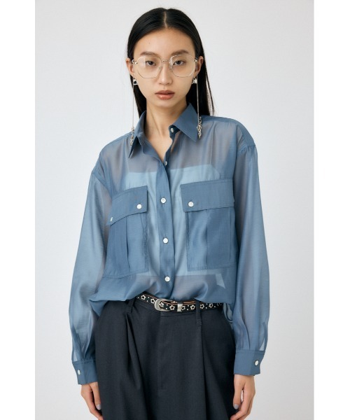 セール】SHEER CARGO シャツ（シャツ/ブラウス）｜MOUSSY