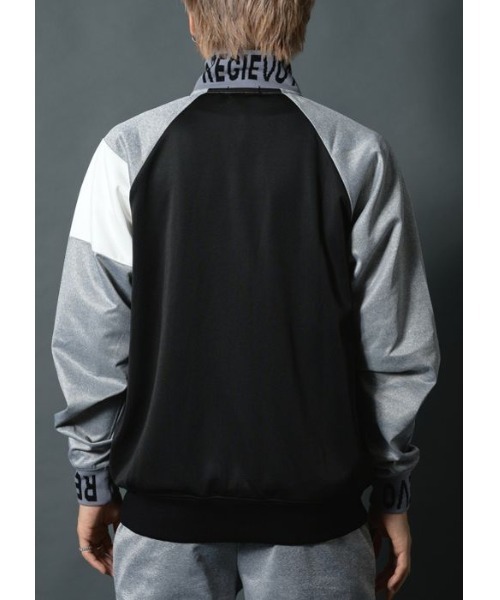 【セール】【REGIEVO】アシンメトリー切り替え トラックジャケット【セットアップ対応】（ブルゾン）｜REGIEVO（レジエボ）