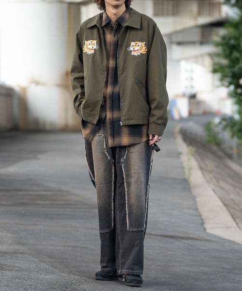 JOHN'S CLOSET（ジョンズクローゼット）の「【13】フリンジダブルニー バギーデニム パンツ（デニムパンツ・メンズ・ブルー/ブラック・MEDIUM/LARGE）」の17枚目の写真