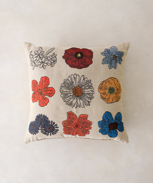 SAHIR(サヒール)の「【SAHIR サヒール】Cushion cover flower クッションカバーフラワー 花(クッション/クッションカバー・レディース・グリーン/アイボリー/ブルー系その他・0)」の9枚目の写真
