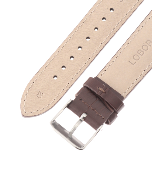HIROB(ヒロブ)の「LOBOR DYNASTY BROWN STRAP 20mm(SILVER)(アナログ腕時計・レディース・ピンク・FREE)」の4枚目の写真