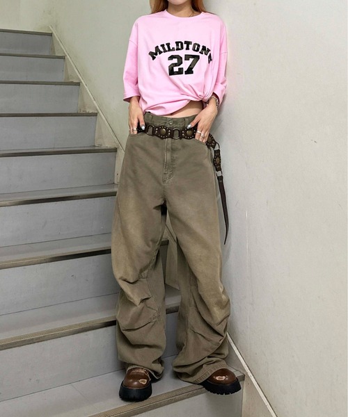 sedacle（セダクル）の「バックナンバリングデニム（デニムパンツ・メンズ・ブラック系その他/ネイビー/ベージュ・SMALL/LARGE/MEDIUM）」の18枚目の写真