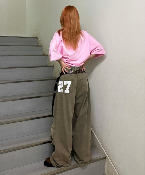 sedacle（セダクル）の「バックナンバリングデニム（デニムパンツ・メンズ・ブラック系その他/ネイビー/ベージュ・SMALL/LARGE/MEDIUM）」の21枚目の写真