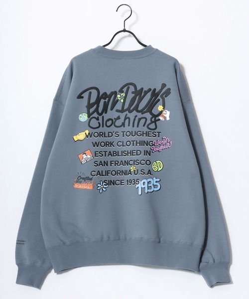 BEN DAVIS（ベンデイビス）の「BEN DAVIS/ベンデイビス GRATEFUL CREW/オーバーサイズ 裏起毛 ストリート バックプリント ロゴ ワンポイント刺繍 スウェット トレーナー/レディース メンズ（スウェット・メンズ・ブルー/アッシュグレー/ブラック・M/XL/L）」の15枚目の写真