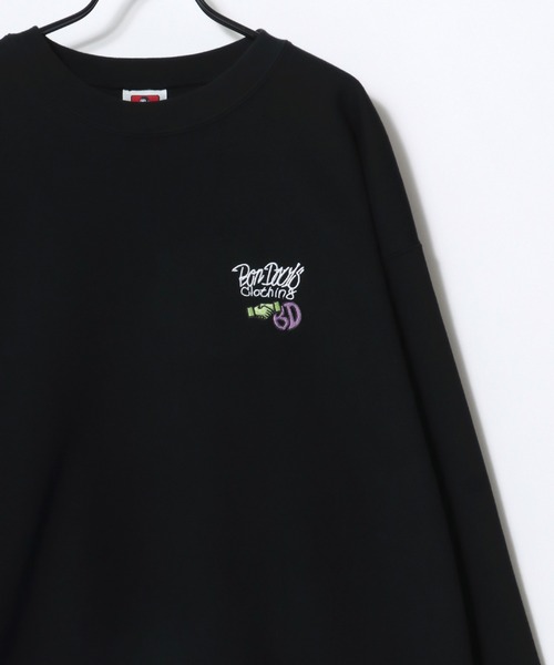 BEN DAVIS（ベンデイビス）の「BEN DAVIS/ベンデイビス GRATEFUL CREW/オーバーサイズ 裏起毛 ストリート バックプリント ロゴ ワンポイント刺繍 スウェット トレーナー/レディース メンズ（スウェット・メンズ・ブルー/アッシュグレー/ブラック・M/XL/L）」の4枚目の写真