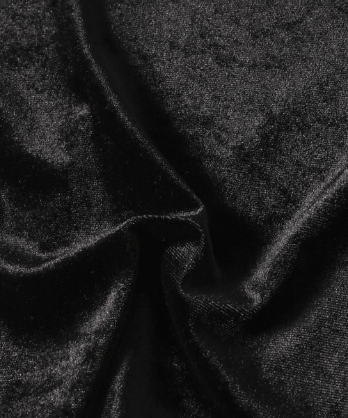 mysty woman（ミスティウーマン）の「シャイニーベロアプルオーバー 150086（Tシャツ/カットソー・レディース・ブラック/ライトベージュ/グレイッシュブルー・FREE）」の6枚目の写真