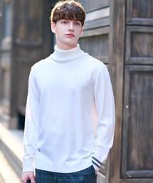 【新品】DRESSTERIOR ウールハイネックニット ホワイト ¥31,900 trim_ofkss_item60ad3d0ca4b411e