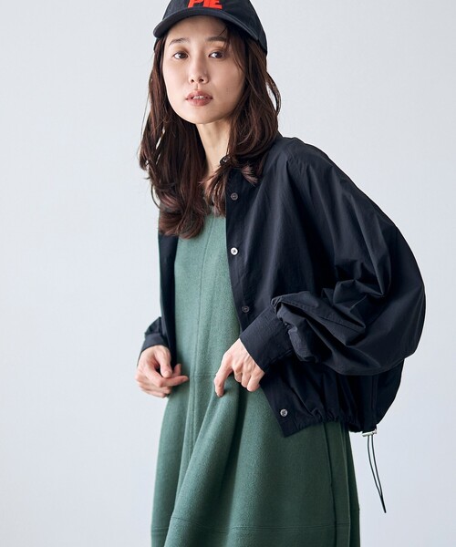 RONEL（ロネル）の「【RONEL】ライトドローストリングシャツ（シャツ/ブラウス・レディース・マスタード/ブラック/ダークグリーン・FREE）」の5枚目の写真