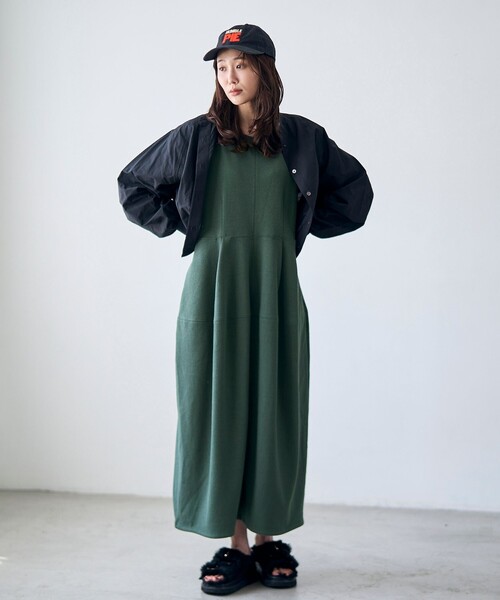 RONEL（ロネル）の「【RONEL】ライトドローストリングシャツ（シャツ/ブラウス・レディース・マスタード/ブラック/ダークグリーン・FREE）」の7枚目の写真